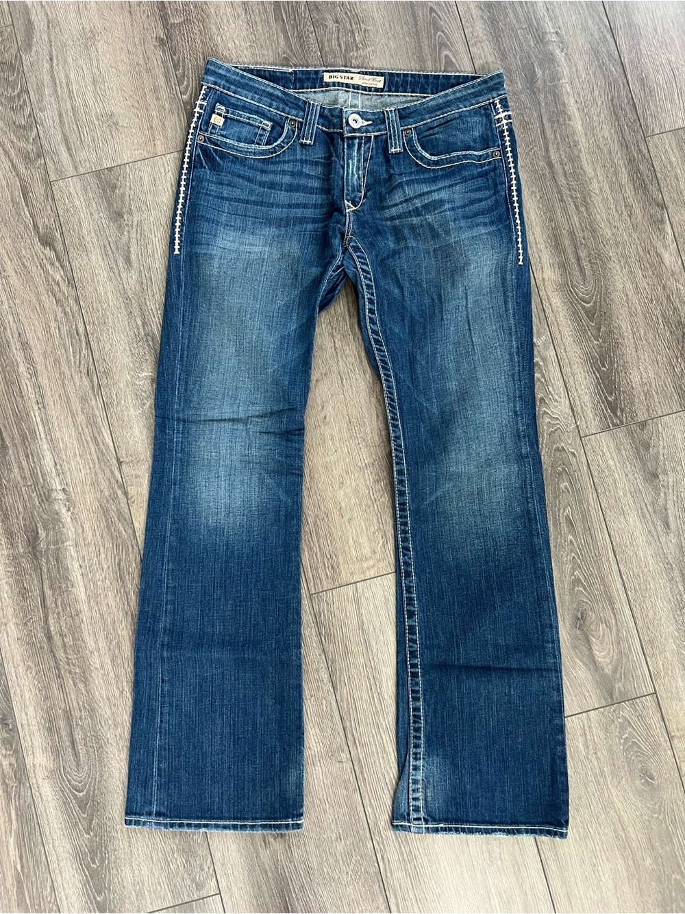 Big Star Sweet Boot Ultra Low Rise Womens Jeans 30 Regular